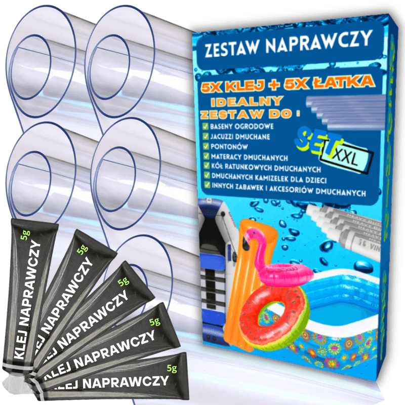 Zestaw naprawczy do materaców basenów 5x